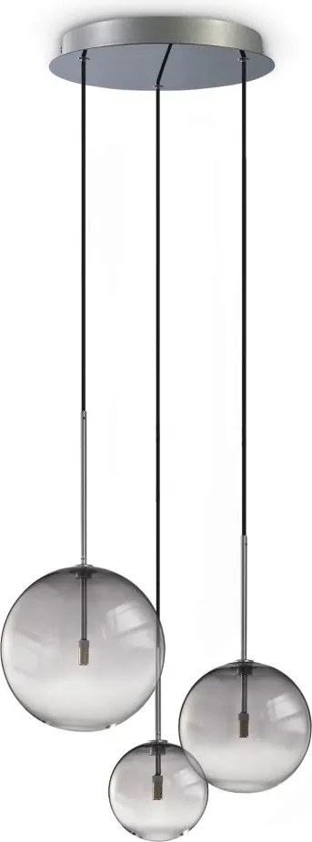 Lustra suspendata design modern EQUINOXE SP3 FUME SFUMATO