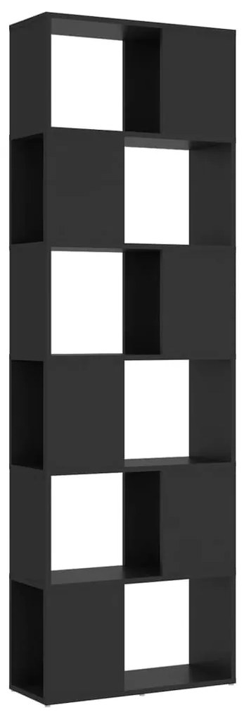 809100 vidaXL Bibliotecă/Separator cameră, gri, 60x24x186 cm, PAL