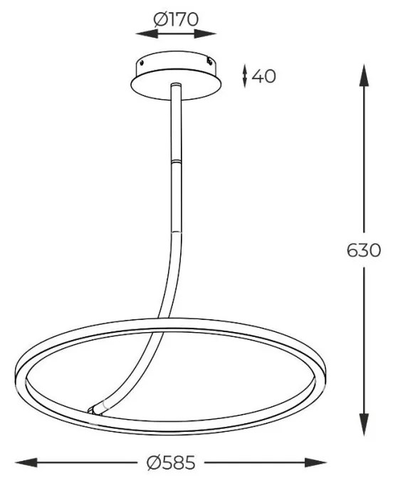 Lustra LED design minimalist CORIT
