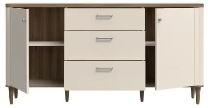 Comodă cu sertare VIRO maro/bej