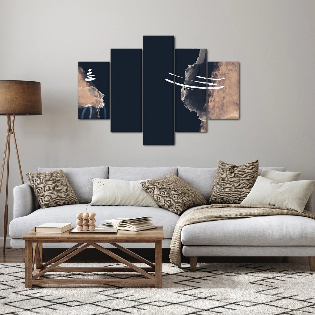 Tablou - Abstracție albastru închis (150x105 cm)