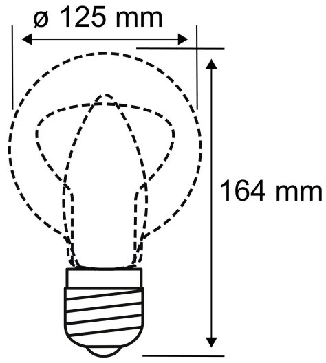 Bec LED INNER G125 E27/3,5W/230V 1800K Paulmann 28881