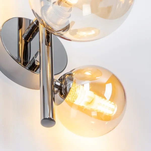 Brilagi - Aplică de perete LED MILLA 3xG9/3W/230V negru crom/auriu