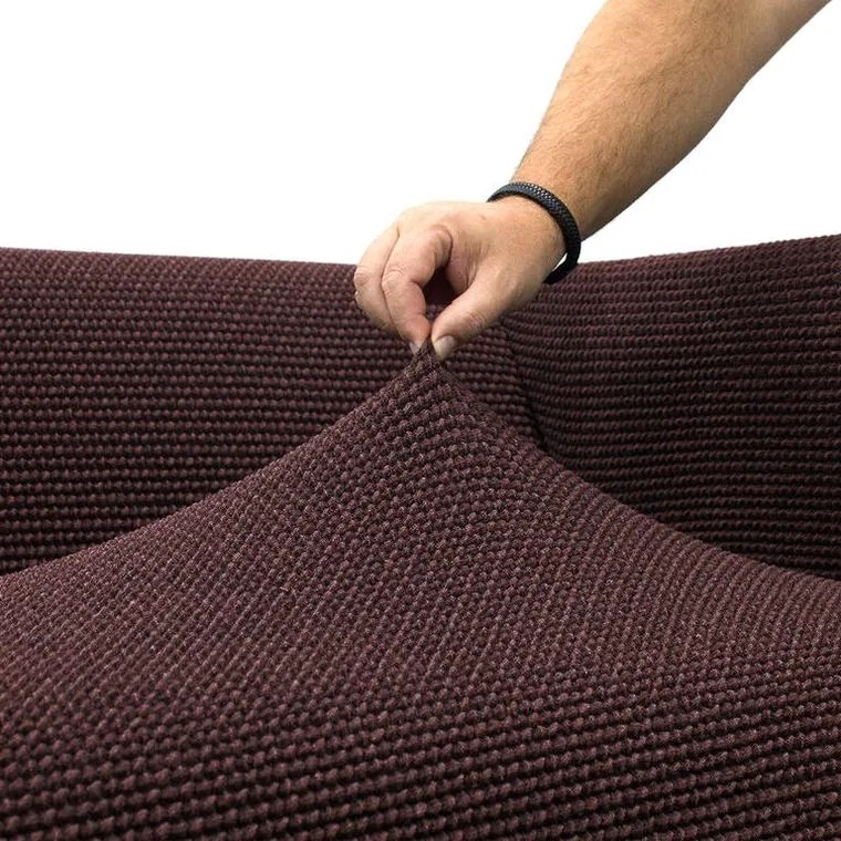 Nueva Textura Huse care se întind foarte bine NIAGARA ciocolatei fotoliu dublu (l. 140 - 180 cm)