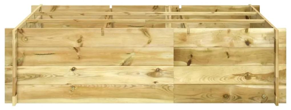 Strat inaltat, 150 x 100 x 40 cm, lemn tratat 1, 150 x 100 x 40 cm