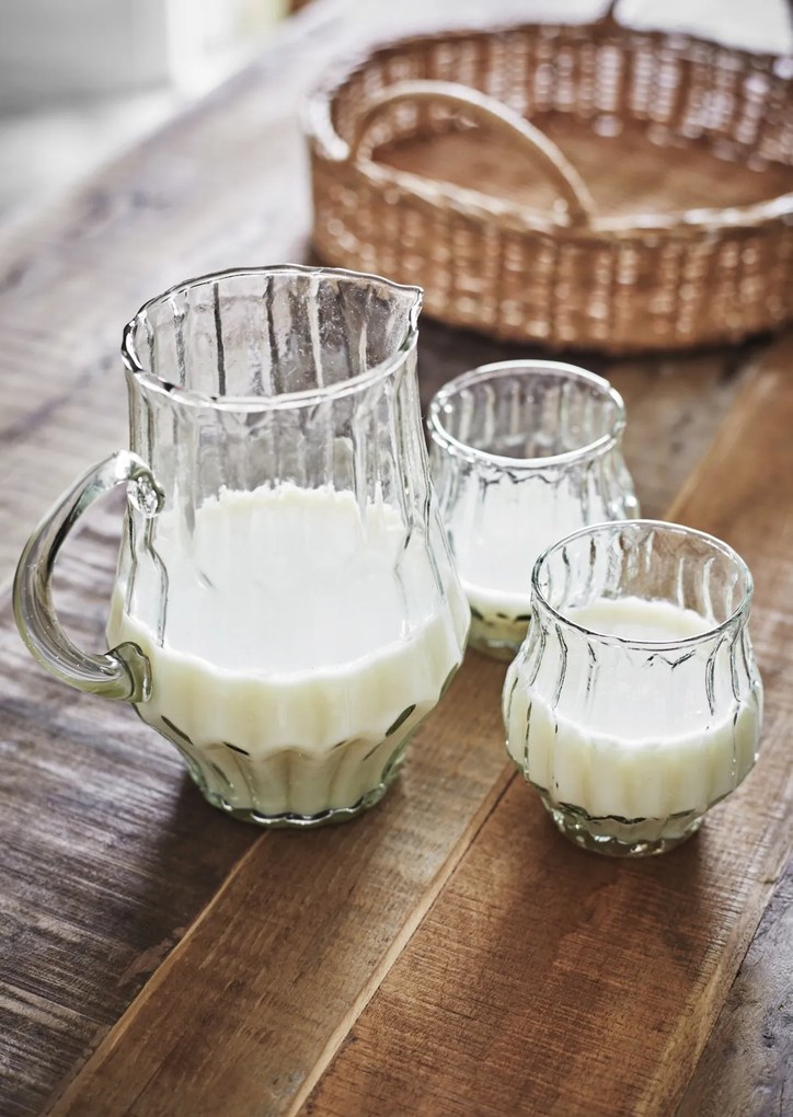 Set 3 tăvi rotunde din rattan împletit manual, D31–40 cm, „Raya"