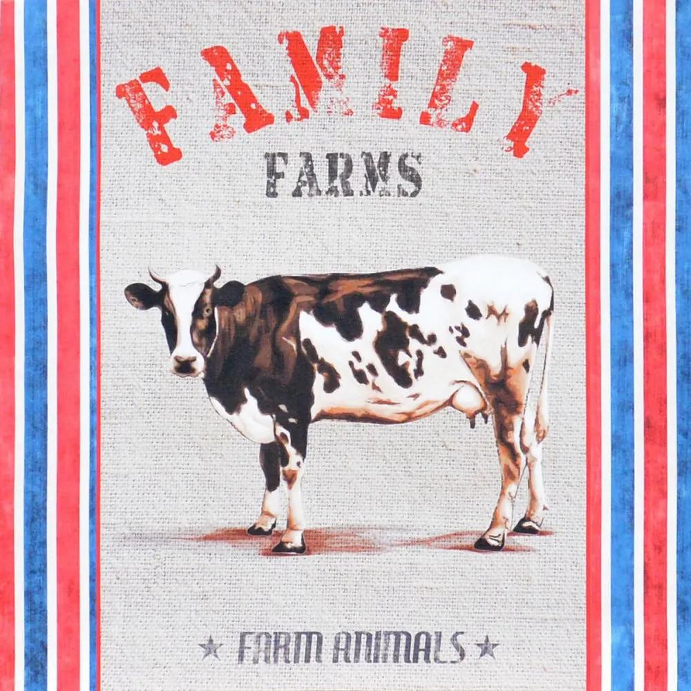 Falc Tablou pe pânză - Family farm, 40x40 cm