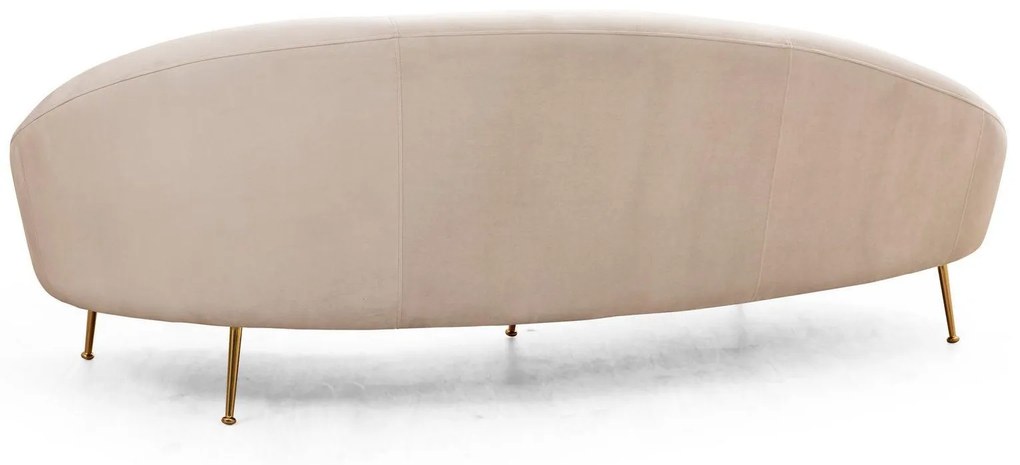 Canapea Fixa cu 3 locuri Eses Stanga - Dreapta, Bej, 255 x 85 x 120 cm