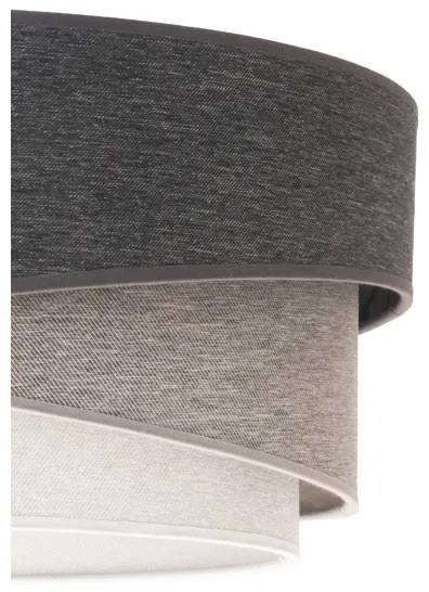 Lustră aplicată Duolla KOBO 1xE27/15W/230V d. 45 cm gri/alb