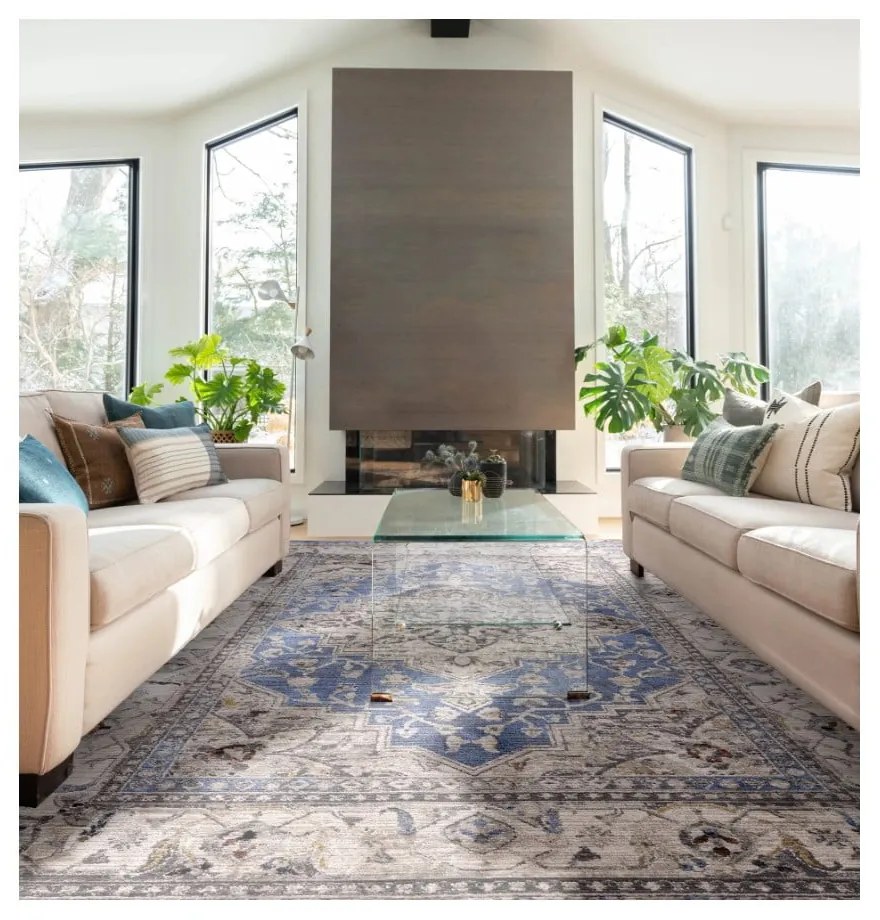 Covor albastru 200x290 cm Sovereign – Asiatic Carpets