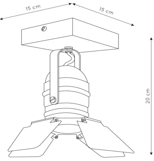 Spot Lucide 17997/01/66 PICTO 1xGU10/35W/230V roz