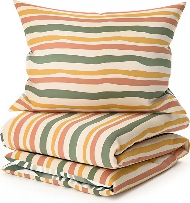 Lenjerie de pat din bumbac ZENVIA POLY colorata Dimensiune lenjerie de pat: 70 x 90 cm | 140 x 220 cm