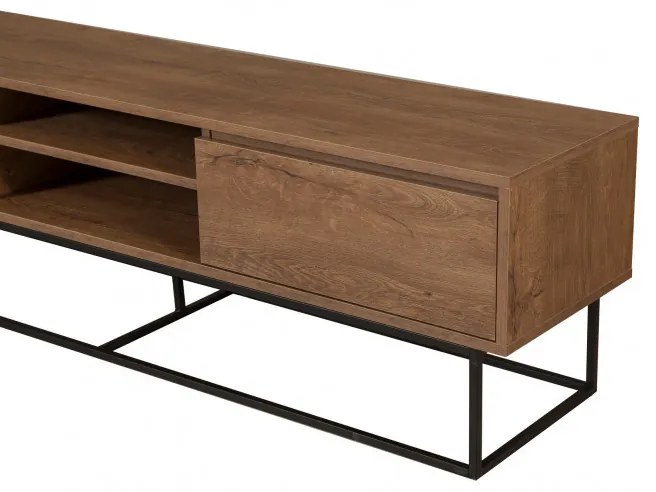 Comoda TV Rodez 180 Walnut-Negru