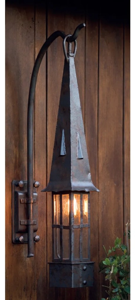 Aplica iluminat exterior din fier forjat design medieval WL 3648