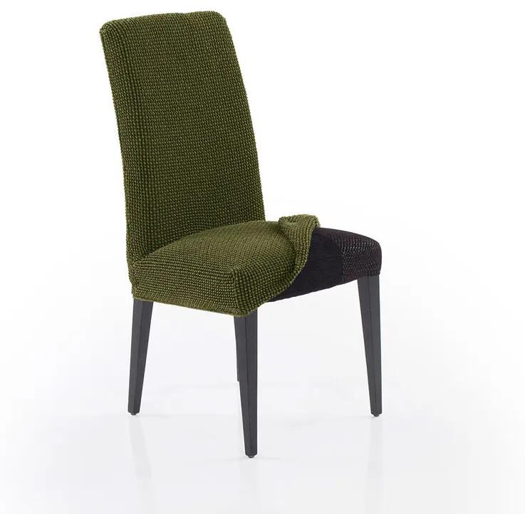 Huse care se întind foarte bine NIAGARA verzi scaun cu spatar 2 buc (40 x 40 x 55 cm)