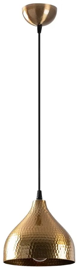 Lustră aurie cu abajur din metal ø 18 cm Tattoo – Opviq lights