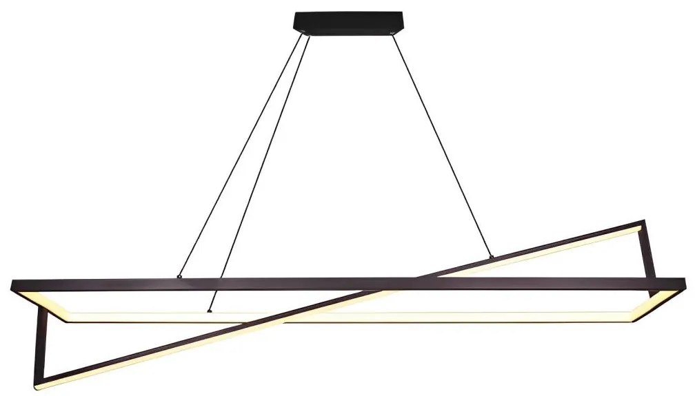 Lustră LED dimabilă pe cablu LED/45W/230V 3000K 114 cm negru