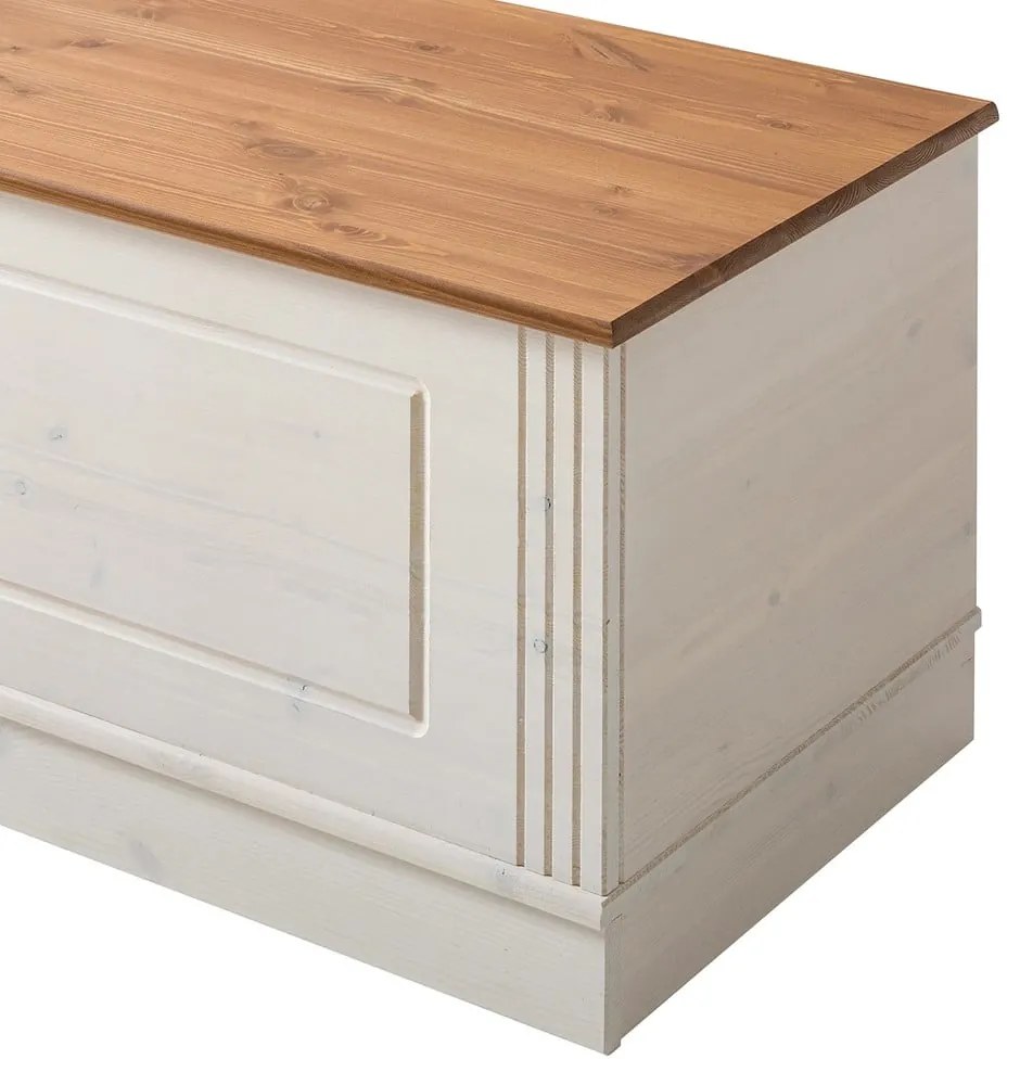 Cufăr alb din lemn de pin 80x45 cm Anita – Støraa