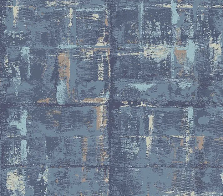 Tapet Patina, Lagoon Blue Luxury Textured, 1838 Wallcoverings, 5.3mp / rola