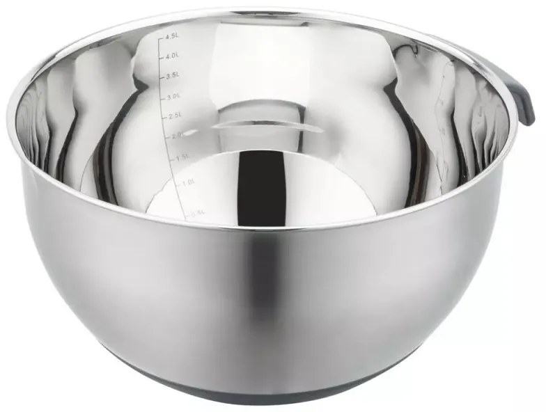 Cupa multifunctionala pentru salata Kinghoff KH 1862, 24 cm, 5 L, 3 razatori, Anti-alunecare, Inox/Gri