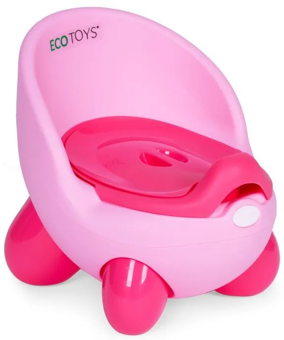 Ghiveci cu inserție detașabilă, picioare anti-alunecare roz