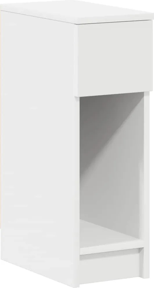 vidaXL Noptiera cu sertar alb 20x36x60 cm