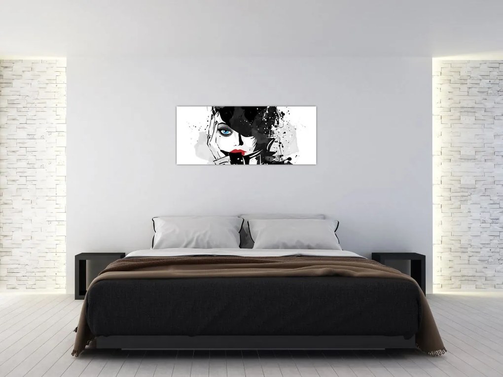 Tablou - Femeia misterioasă (120x50 cm)