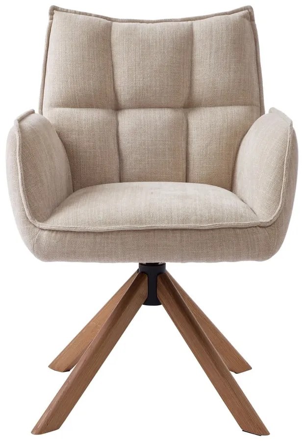 Set de scaune de sufragerie crem 2 buc. tapițat Marilla – Unique Furniture