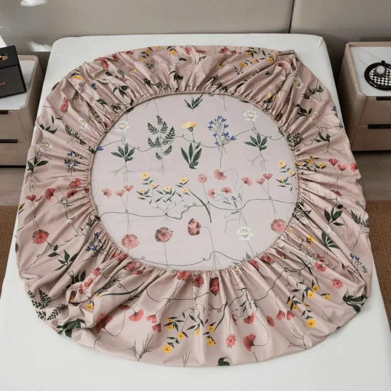 Cearsaf din microfibra HERBAR bej 180x200 cm