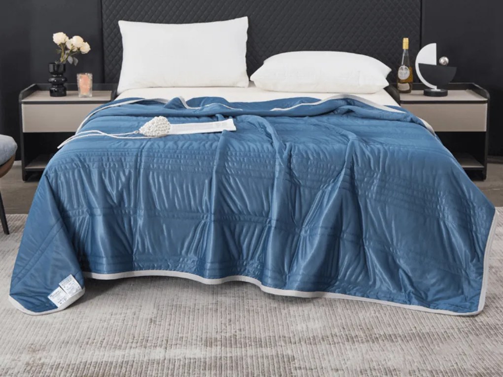 Pilota de vara racoritoare CELIA, albastru inchis Dimensiune: 200 x 220 cm