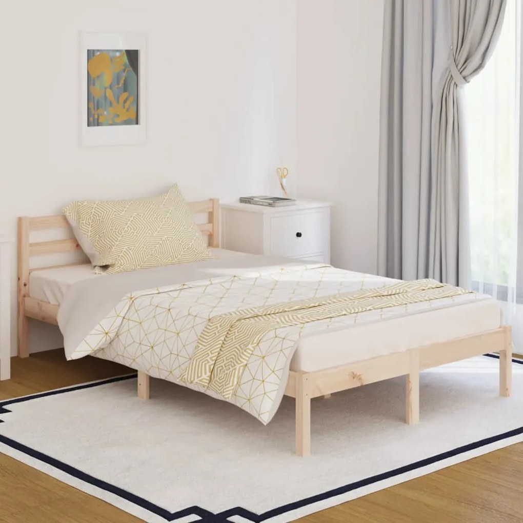 vidaXL Cadru de pat, 120x200 cm, lemn masiv de pin