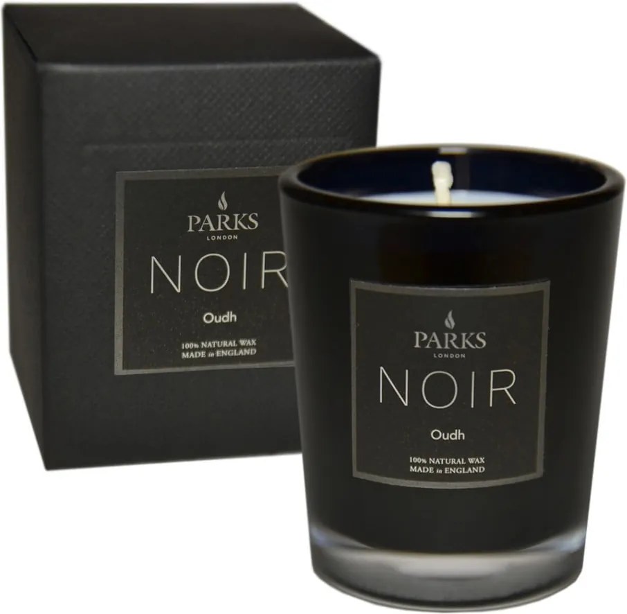 Lumânare parfumată Parks Candles London Noir Oud, aromă de rășină și condimente exotice, durată ardere 22 ore