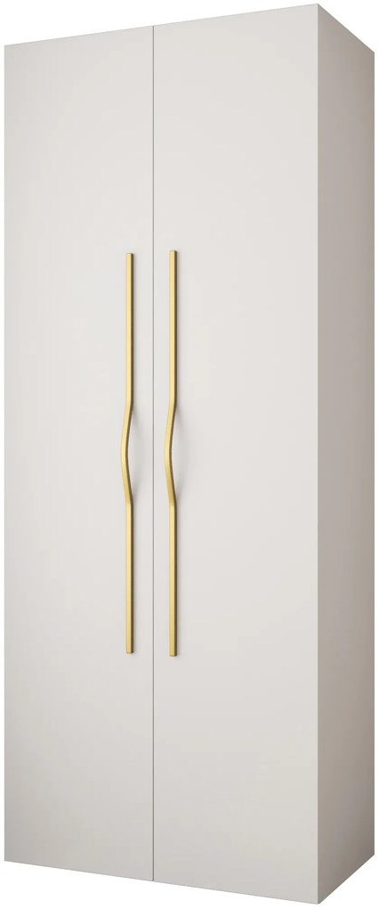Dulap de haine 100 cm Carmela 40-2 (alb + Auriu). 1126546