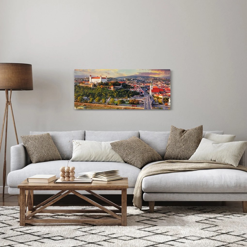 Tablou - Panorama bratislavei, Slovacia (120x50 cm)