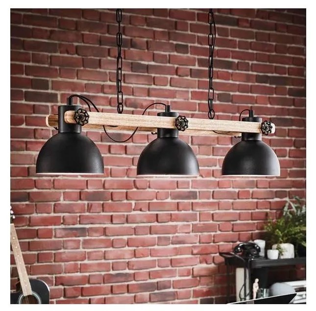 Eglo 43992 - Candelabru suspendat pe lanț LUBENHAM 3xE27/28W/230V
