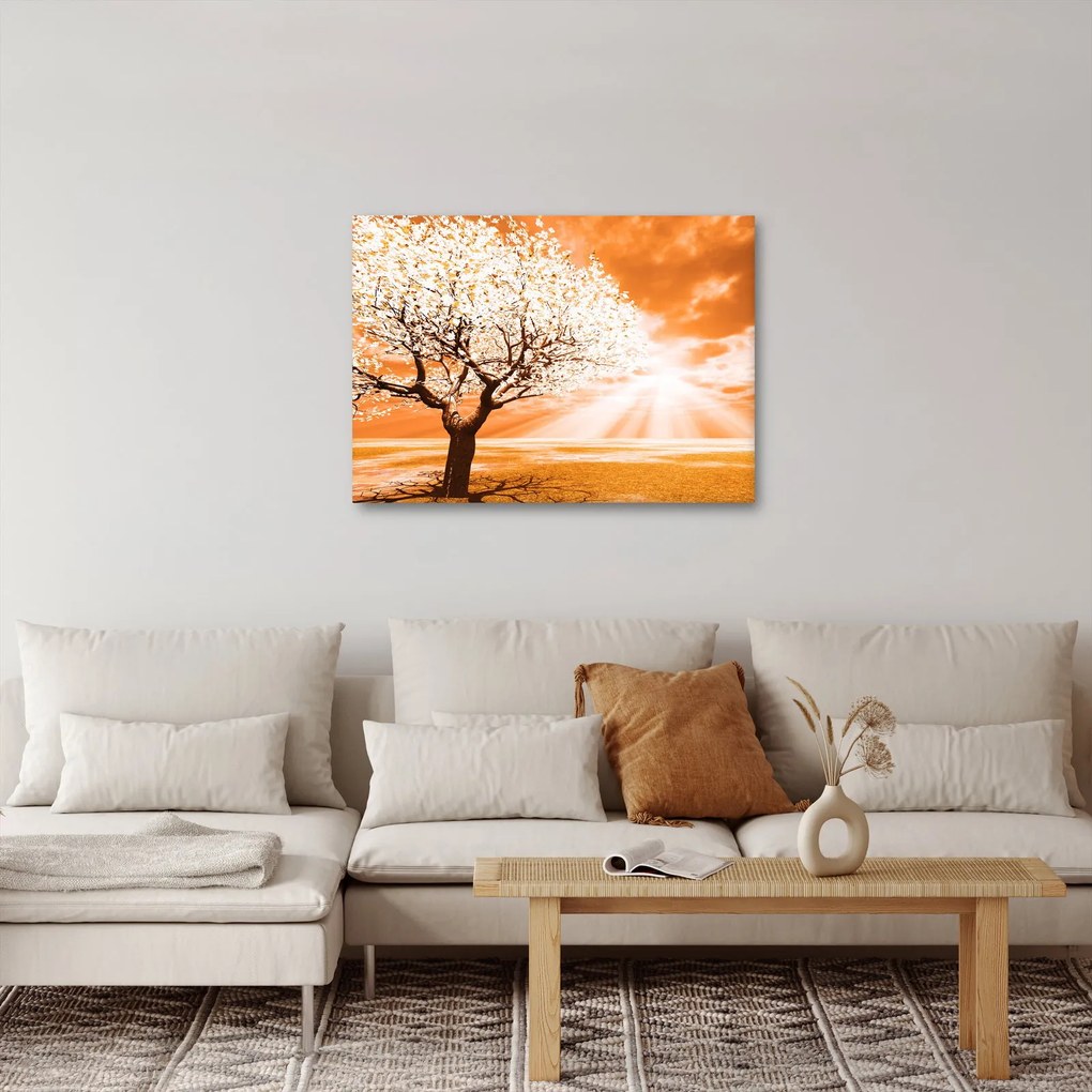Tabloul cu pomul portocaliu (70x50 cm)