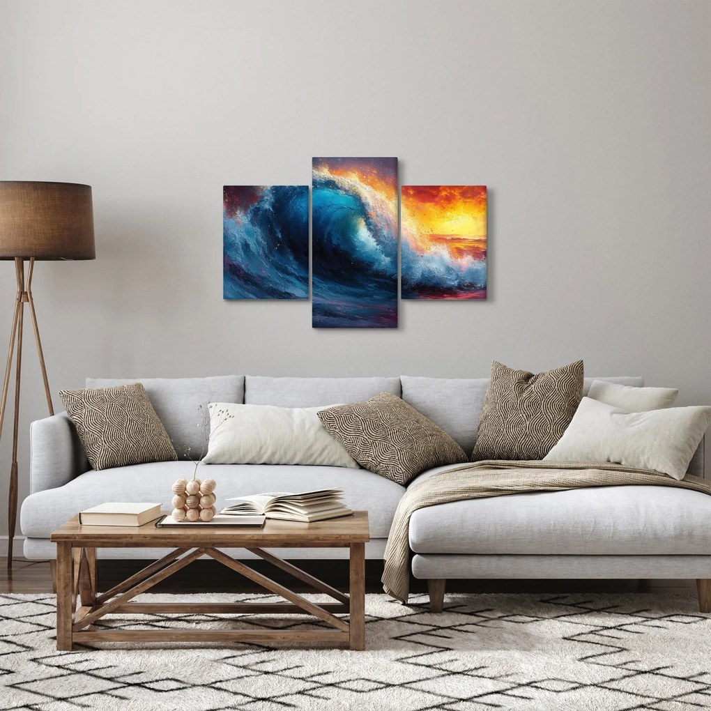 Tablou - Val în apus de soare (90x60 cm)