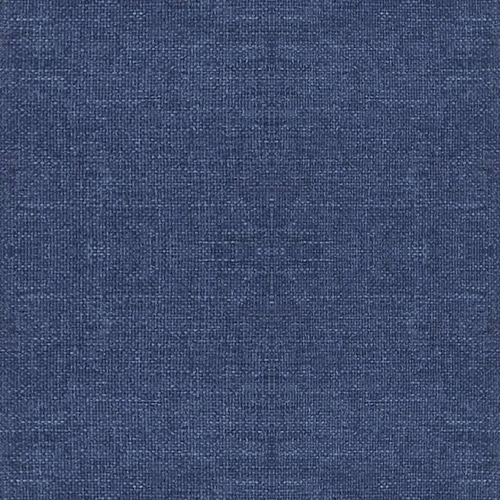 Scaune de bucatarie pivotante, 6 buc., albastru, textil 6, Albastru