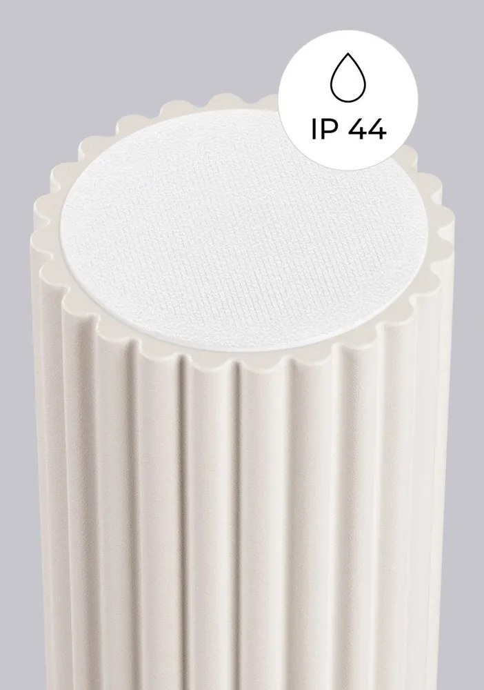 Plafonieră crem cu abajur din sticlă ø 12 cm Orbital – Sollux