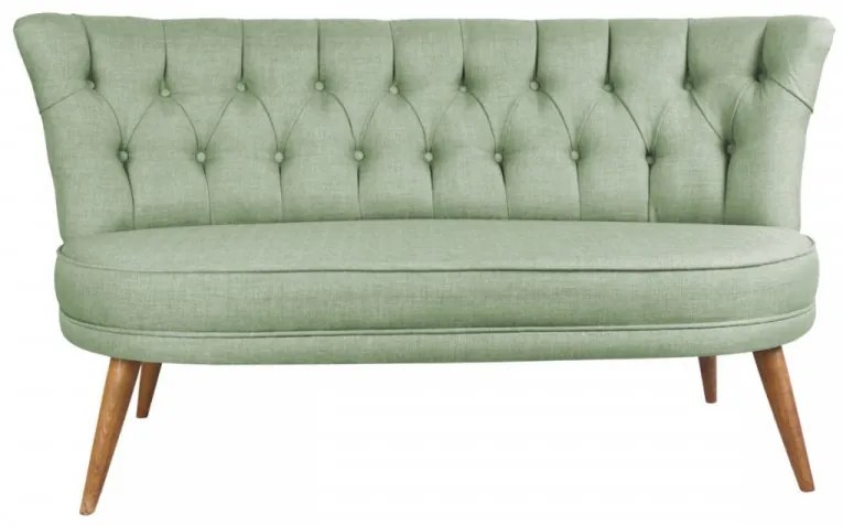 Canapea 2 Locuri, Lemn Solid, Richland Loveseat, Verde Petrol