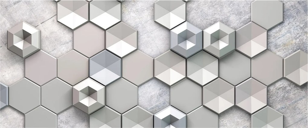 Tablou cu abstracție 3D (120x50 cm)