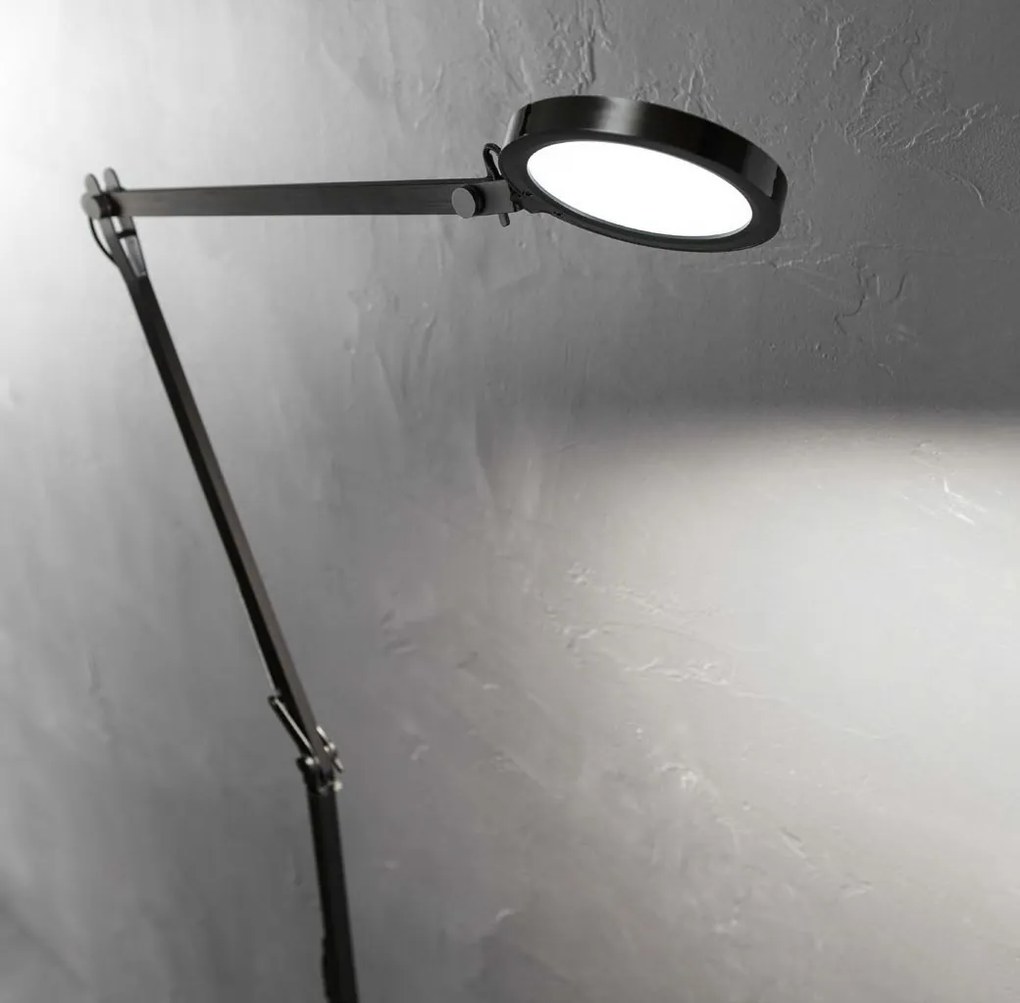 Lampadar LED modern cu brat articulat FUTURA PT NERO
