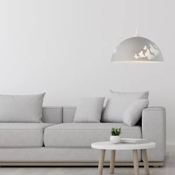 Lustră pe cablu 1xE27/60W/230V fluturi