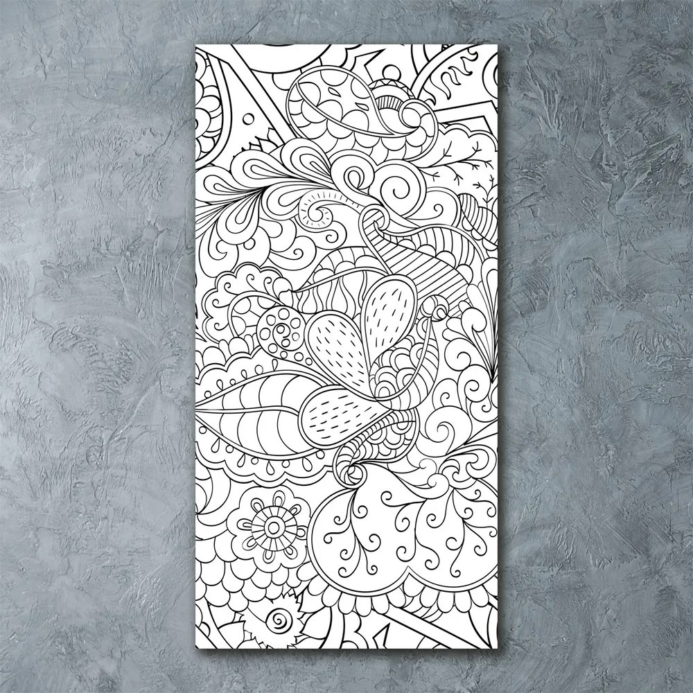Imagine de sticlă Zentangle fundal