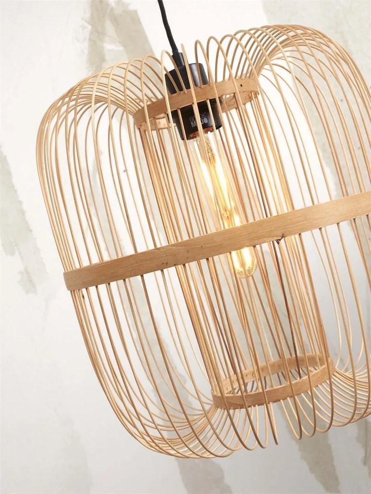 Lampa de podea eco din bambus Hokkaido L 38cm, alb