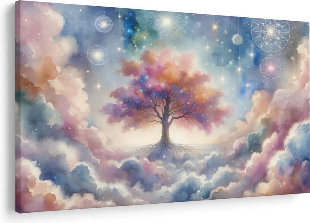 Tablou – Arborele vieții printre nori (90x60 cm)