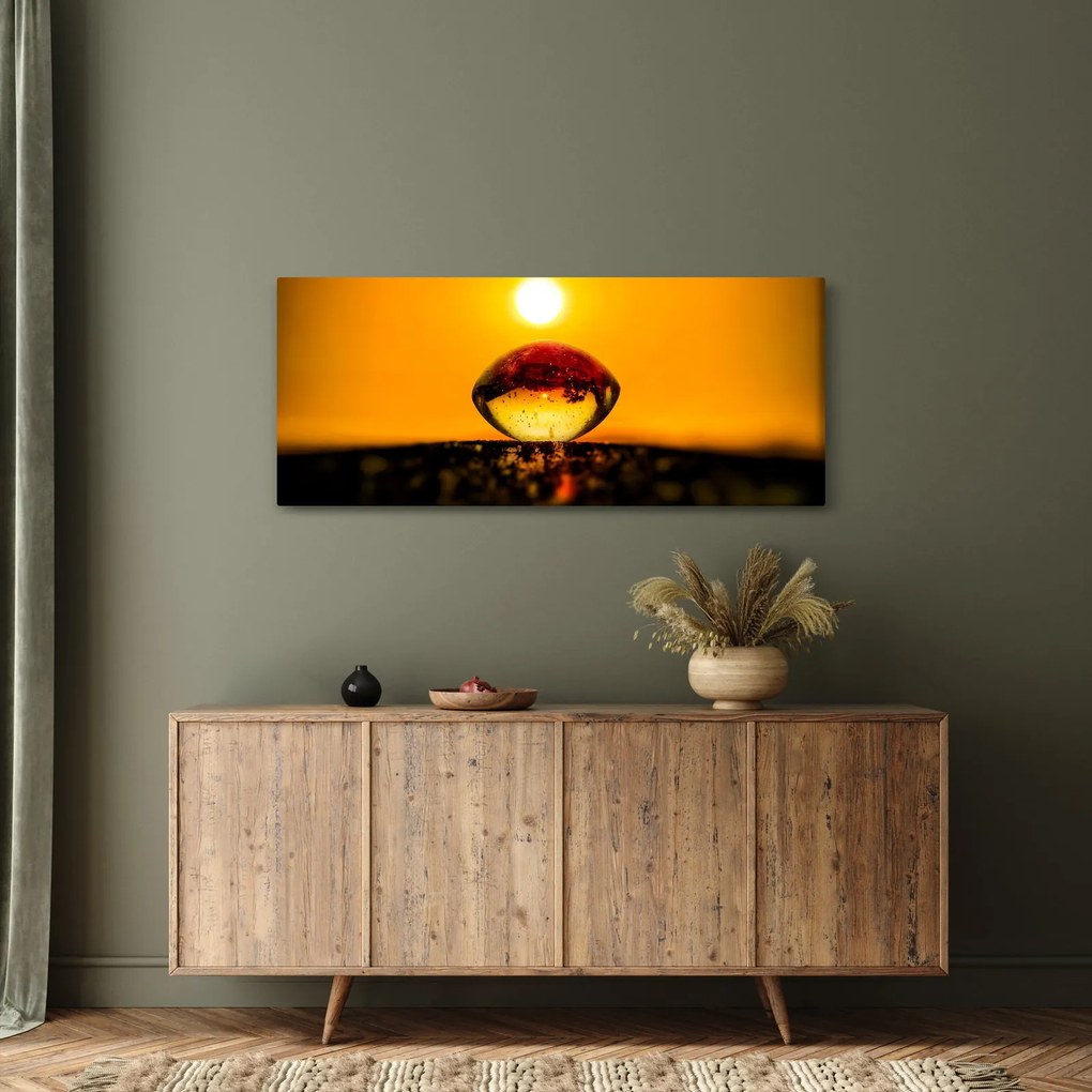 Tablou - Picături din sticlă (120x50 cm)