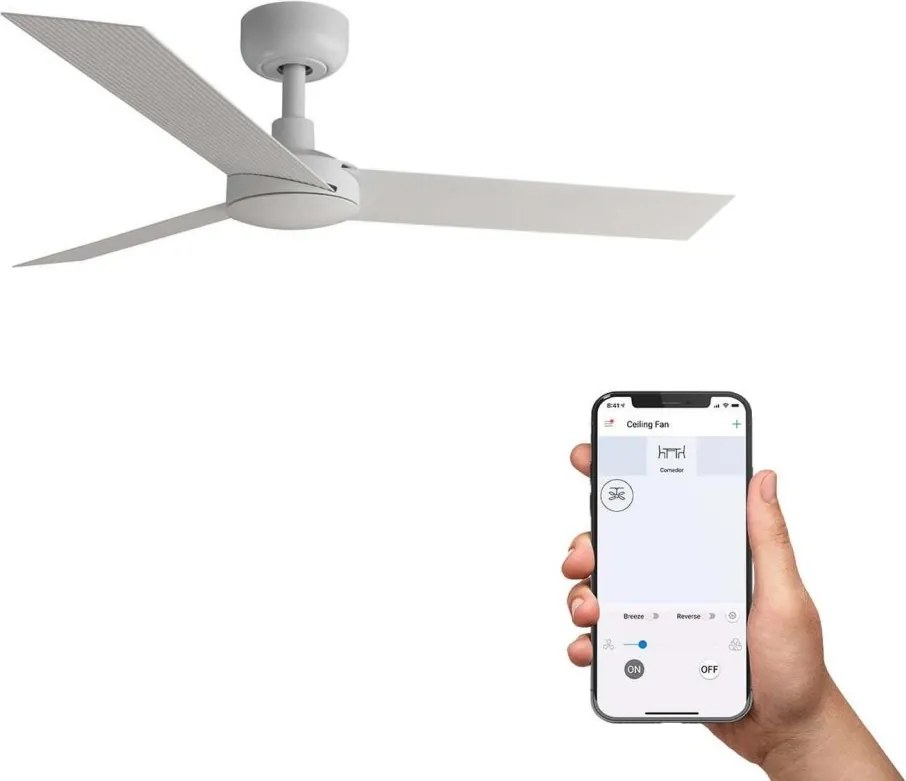 Ventilator tavan smart sistem TUYA si telecomanda CRUISER S alb