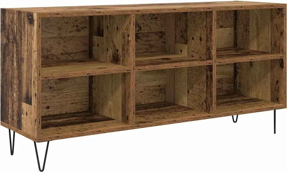 vidaXL Cabinet TV Lemn Vechi 103,5 x 30 x 50 cm Lemn compozit