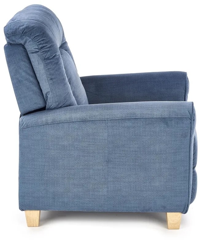 Fotoliu recliner Bard stofa bleumarin H102 cm